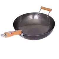 Zhangqiu iron Wok 章丘铁锅 章丘手工锻打炒菜铁锅 30cm 加锅耳