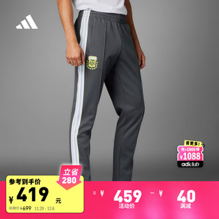 adidas 阿迪达斯 男装阿根廷队足球休闲文化长裤IU2157 石墨黑 A/XS