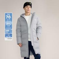 new balance 男款时尚休闲长款连帽羽绒服 AMJ43355