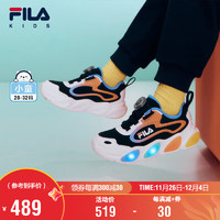 FILA 斐乐 童鞋儿童综训鞋2024冬季男女小童儿童闪灯鞋