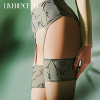 Limerence M 四面镂空超薄免脱吊带丝袜新中式性感微光视觉女袜 竹青