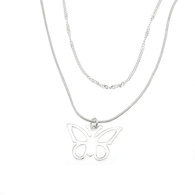 STUGAZI 双层镂空蝴蝶项链 STZ210170516