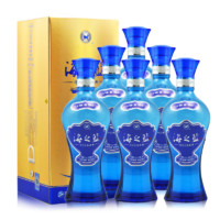 YANGHE 洋河 蓝色经典 海之蓝 52度 480ml*6瓶 浓香型白酒