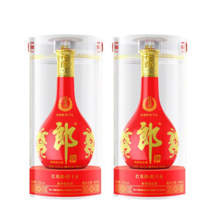 LANGJIU 郎酒 红花郎15 53%vol 酱香型白酒 500ml*2瓶 礼袋装