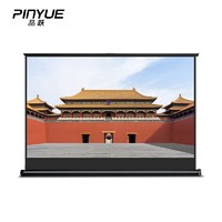 PInYUE 品跃 40英寸4:3便携式桌面幕布免安装移动支架微型高清投影仪屏幕