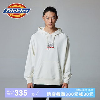 Dickies 帝客 连帽背后大印花 男女情侣款卫衣 休闲百搭舒适 DK0A87KZ Y 白鹭白 M