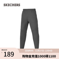 SKECHERS 斯凯奇 运动长裤2024男女同款P424M040 铁门灰/006L L