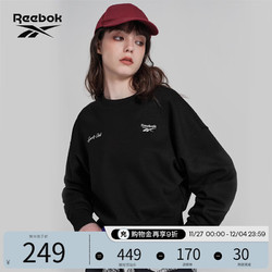 Reebok 锐步 2024春夏女款经典简约休闲运动针织套头衫卫衣 24SRC302WGH0 A/M