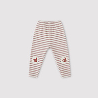 巴厘小猪（BALIPIG）【QQ棉】儿童打底裤春秋季女童休闲裤男童长裤宝宝百搭外出裤子 红棕 80cm