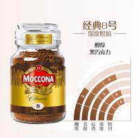 Moccona 摩可纳 冻干黑咖啡速溶咖啡深度400g烘焙无蔗糖0脂燃8号荷兰超值 8号深度烘培400g