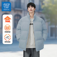 JEANSWEST LIFE 真维斯棉服男2024新款  浅蓝