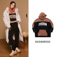 FILA 斐乐 女装FUSION系列女式卫衣女针织连帽上衣