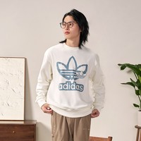 adidas 阿迪达斯 情侣宽松法式毛圈布运动圆领卫衣套头衫男女adidas阿迪达斯三叶草