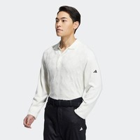 adidas 阿迪达斯 高尔夫运动翻领长袖POLO衫男装秋季adidas阿迪达斯官方HZ6077