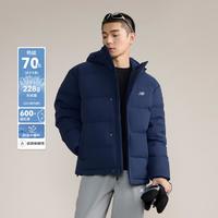 new balance NB官方24新款男款户外保暖短款连帽羽绒服AMJ43351