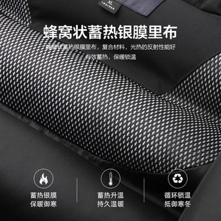 【90%鸭绒】高充绒羽绒服男冬季款蓄热保暖防寒爸爸装立领外套