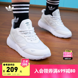 adidas 阿迪达斯 ZX 2K 2.0经典舒适运动鞋男小童儿童阿迪达斯官方三叶草 白色 28码