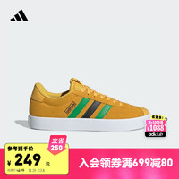 adidas 阿迪达斯 「T头鞋」VL COURT 3.0网球板鞋德训鞋男女阿迪达斯轻运动 金/鲜绿/一号黑 37