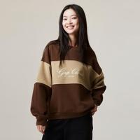Gap女装秋冬款LOGO碳素软磨抓绒保暖卫衣运动休闲上衣756429