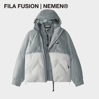 FILAFUSION | NEMEN斐乐潮牌款羽绒服2025春两件套外套 静谧灰-GY 175_96A_L