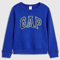 Gap 盖璞 男幼童秋冬LOGO微弹抓绒运动卫衣儿童装洋气休闲上衣747829