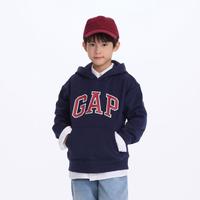 Gap 盖璞 男童2024秋季logo连帽卫衣儿童装646085