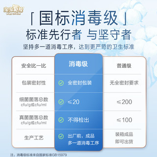 淘淘氧棉天山白消毒级卫生巾纯棉日夜组合4包36片姨妈巾套装 【天山白】1月用量4包36片