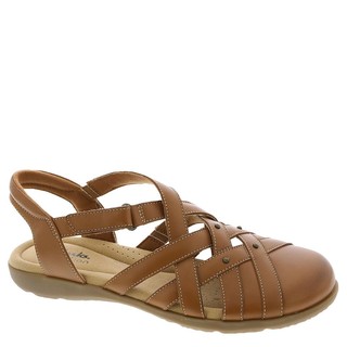 Clarks 女式 elizabelle海 平底凉鞋 不防水 Elizabelle Sea Tan Leather 8