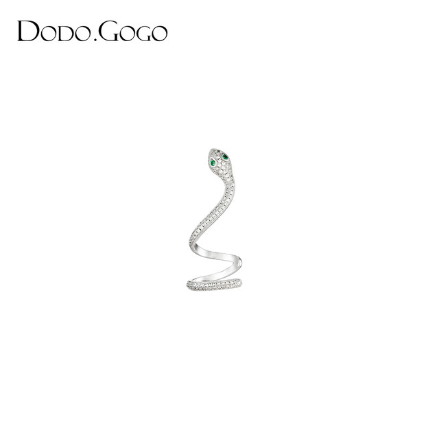 88VIP：DODOGOGO 小白蛇耳环设计耳骨夹2024个性轻奢耳饰