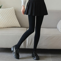 雅黛俪女士连裤袜秋冬季薄绒款黑色打底裤肉色裸感光腿踩脚裤