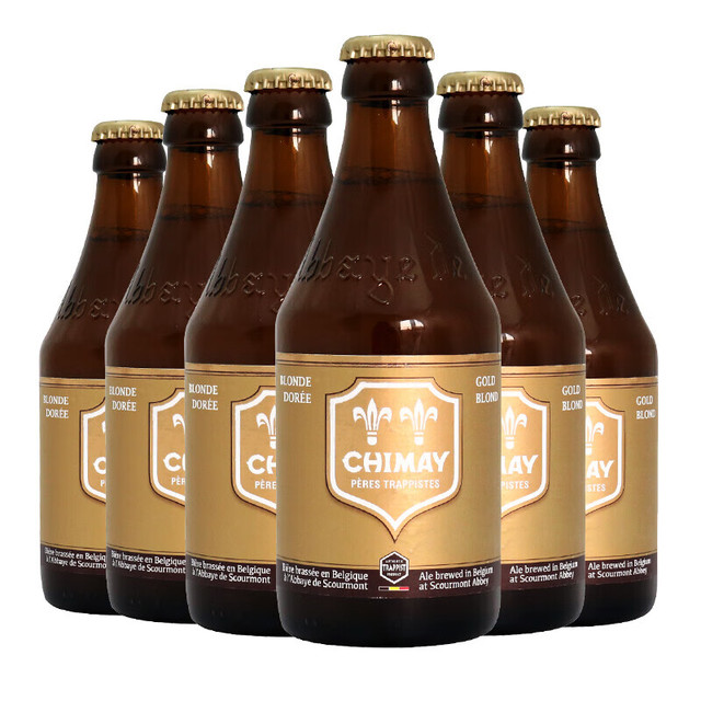 CHIMAY 智美 修道院精酿 红帽啤酒 比利时进口 330ml*6瓶+金帽啤酒 330ml*6瓶组合装