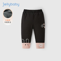 女童打底裤2岁小童秋冬款棉裤儿童加厚裤宝宝冬季裤子 黑色