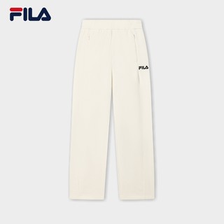 FILA 斐乐 官方女士针织长裤2024冬季新款时尚简约宽松阔腿休闲裤