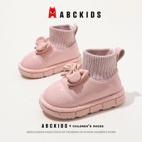 百亿补贴：ABCKIDS 爆款冬季网红雪地靴一脚蹬皮面防水防滑保暖加绒亲子儿童