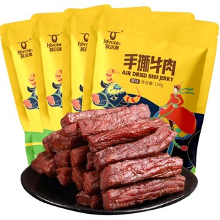 Kerchin 科尔沁 手撕牛肉风干牛肉干100g*4袋 内蒙古特产 休闲零食独立包装