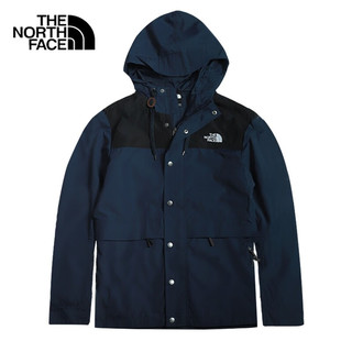 北面（The North Face）冲锋衣男款女款2024春季户外运动休闲上衣舒适防风夹克外套 8K2/藏青色 3XL/190 QEO/蓝色