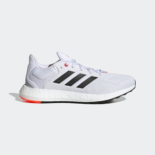 adidas PUREBOOST 21随心畅跑休闲舒适跑步鞋男女阿迪达斯 白/黑 45