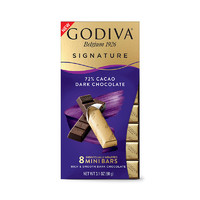 GODIVA/歌帝梵醇享系列巧克力条解馋零食低负担 72%可可黑巧