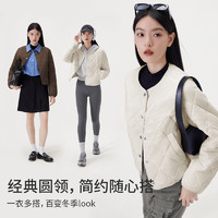 PUNLIEN 半练 热绒棉服内胆秋冬外套女保暖似羽绒轻薄时尚防风防水可机洗