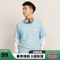 dickies纯棉T恤  圆领休闲简约基本款百搭短袖 11799 晴空蓝 M 