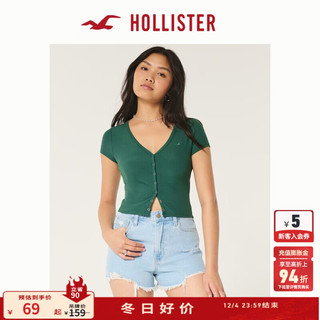 HOLLISTER 女士修身V领短袖T恤 KI339-4087