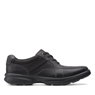 Clarks 其乐 男式 Bradley Walk 牛津鞋 黑色（Black Tumbled） 宽 9.5