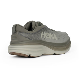 HOKA ONE ONE 男女款 Bondi 8邦代8轻便缓震慢跑鞋运动鞋 1123202男款-SBRL-板岩灰/大麦色 9.5