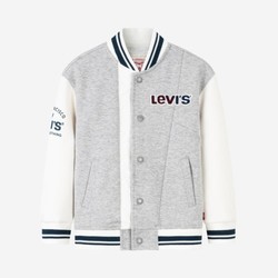 Levi's 李维斯 24春棒球服|李维斯男女童宽松舒适针织夹克休闲上衣百搭外套