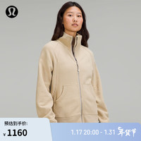 lululemon丨Scuba 女士宽松款烟囱领拉链卫衣 透气 LW3GPBS 浅驼色 XL/XXL