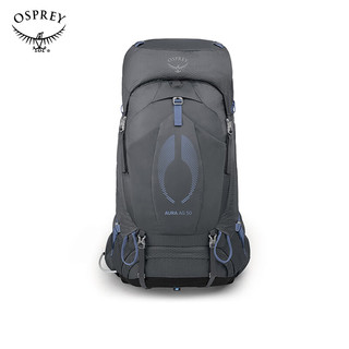 OSPREY AURA AG 光环50L登山包女户外徒步大容量双肩包 灰色50LWM/L