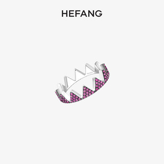 HEFANG Jewelry 何方珠宝 情侣款小彩旗戒指 HFG189216