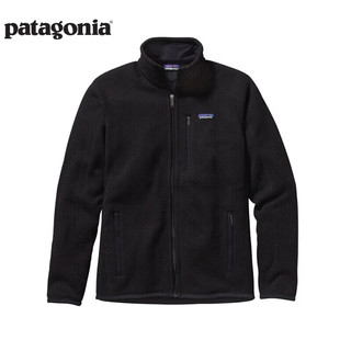 巴塔哥尼亚（Patagonia）男士针织防风保暖拉链夹克抓绒衣潮流开衫Better Sweater 25528 BLK XS