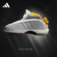 adidas CRAZY 1复刻版中帮专业篮球运动鞋男子阿迪达斯 白/黄 42.5(265mm)