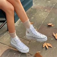 CONVERSE 匡威 All Star女款百搭厚底高帮帆布鞋